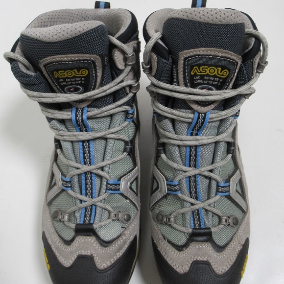 Asolo Women's Attiva GTX Hiking Boots Gray Black Size 8 US / 6.5 UK / 40 EU - Picture 2 of 12